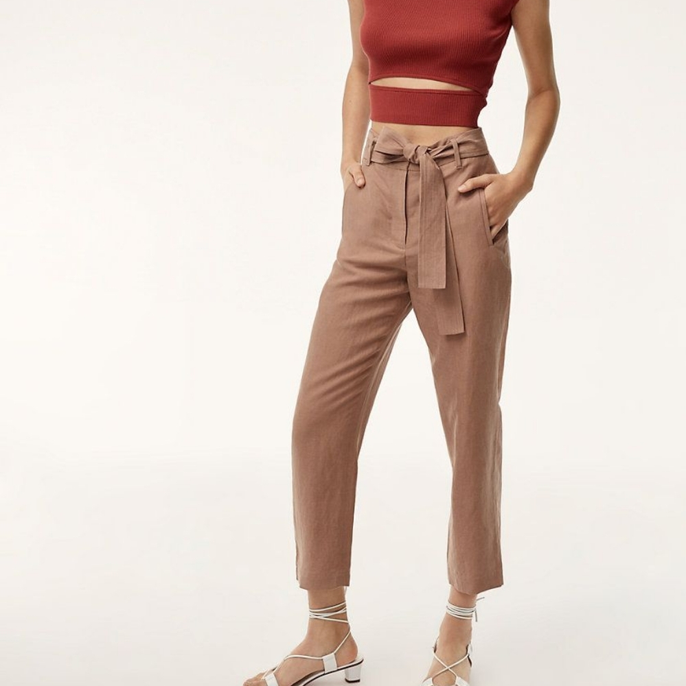 wilfred aritzia tie front pant